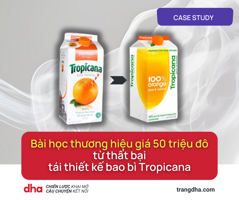 Case study: Bài học thương hiệu giá 50 triệu đô từ thất bại tái thiết kế bao bì Tropicana – Khi đổi mới xóa nhòa bản sắc